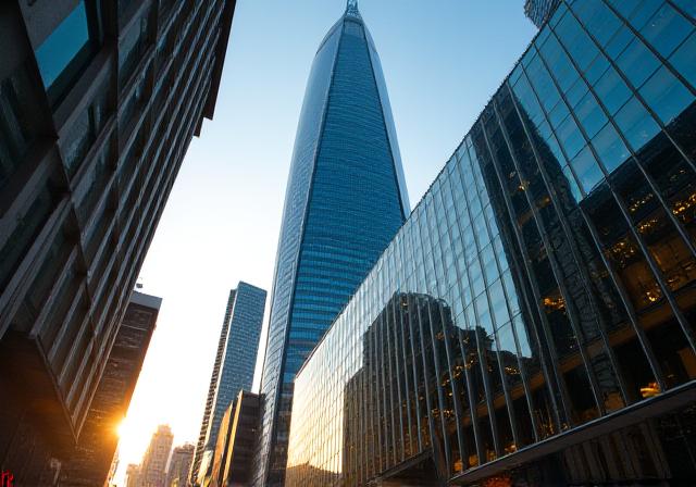 The London skyline featuring prominent buildings near Bishopsgate